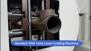 Máquina cortadora láser de tubos de 3KW | Portabrocas neumático de 240 mm | Cortador de tubos CNC de alta velocidad
